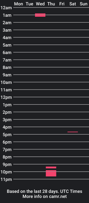 cam show schedule of succubusaviana