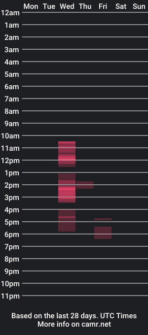 cam show schedule of sunfun3720