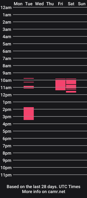 cam show schedule of surftravel
