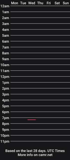 cam show schedule of tinyfreak
