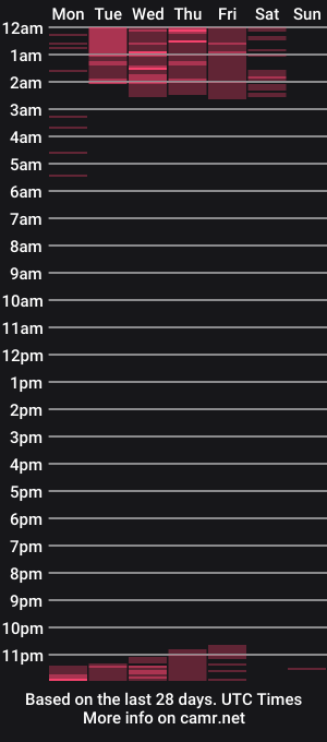 cam show schedule of tonyking21