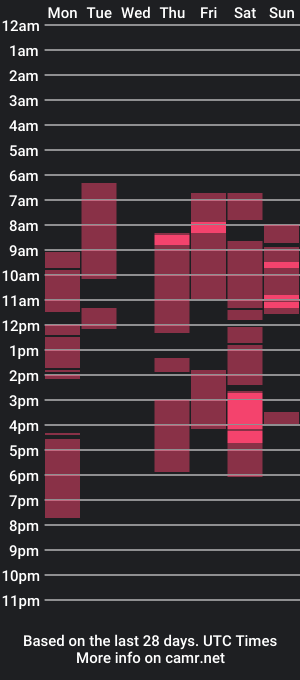 cam show schedule of transslavechic