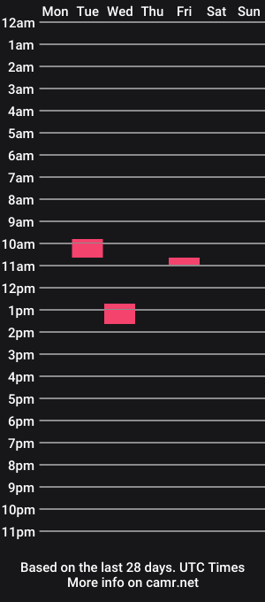 cam show schedule of typewriteart