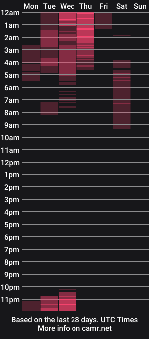 cam show schedule of vicioushorse33