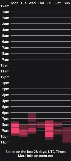 cam show schedule of violet____h