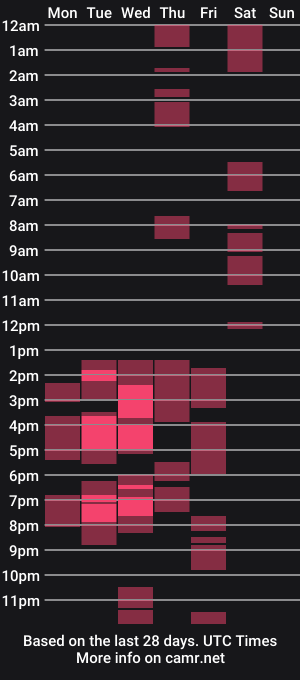 cam show schedule of violet__dream