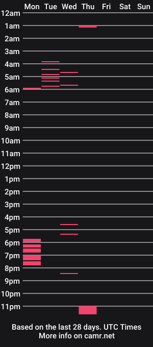 cam show schedule of violetabitch
