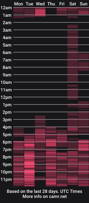 cam show schedule of violetalittlee