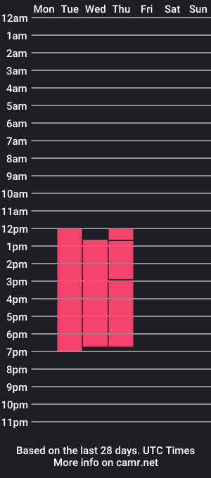 cam show schedule of vler_wilows