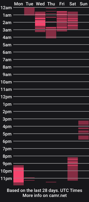 cam show schedule of we_we77