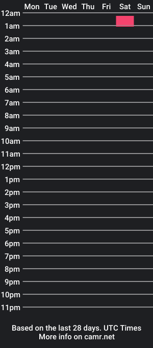 cam show schedule of welshbigdick33