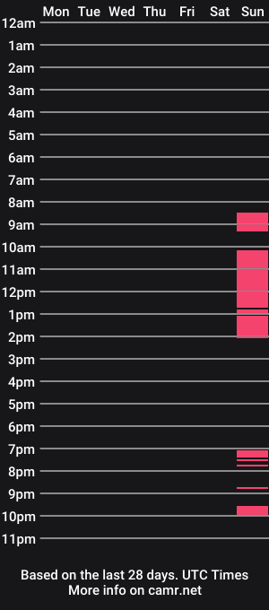 cam show schedule of wet_dream_team