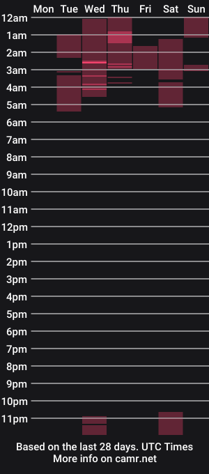 cam show schedule of wettt93