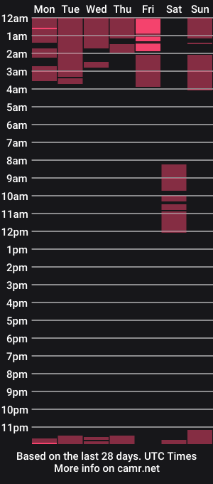 cam show schedule of wetwildsugar69