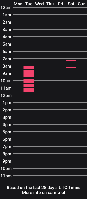cam show schedule of wildkittytrans