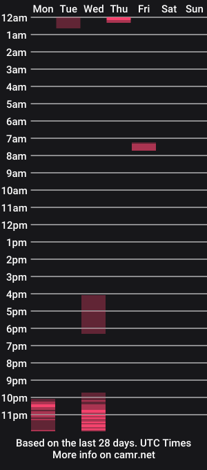 cam show schedule of willi_zam